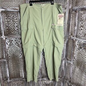 Berkley Khaki Fishing Pants Zip off leg convertable to shorts - Size 2XL 44-46